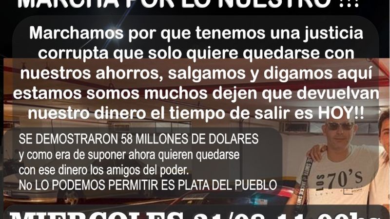 Ahorristas dicen que vuelven a manifestarse