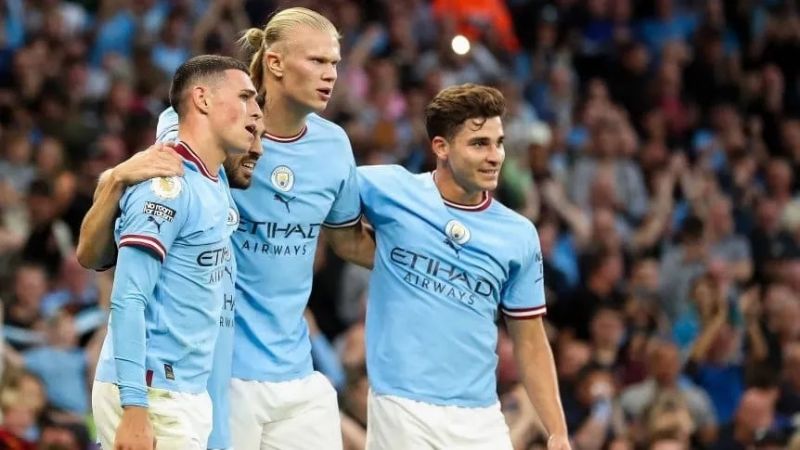 Goleó el City con otros 3 de Haaland y 2 de Julián