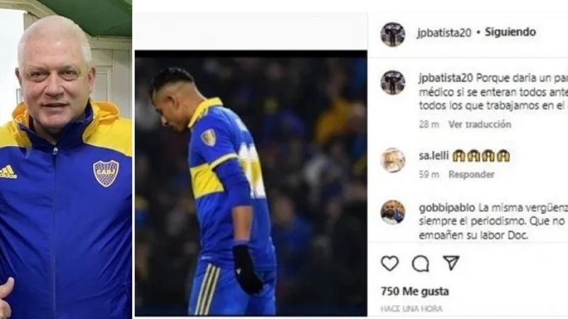 Bronca del médico de Boca por cómo se filtró la lesión de Villa