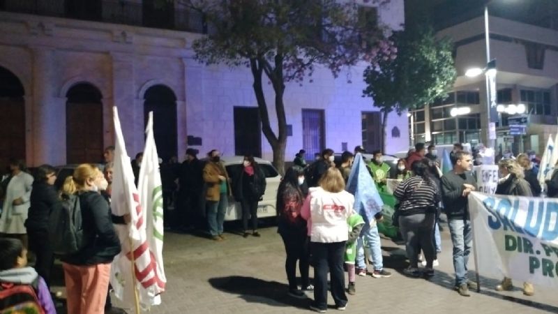 Protesta de salud en el Centro