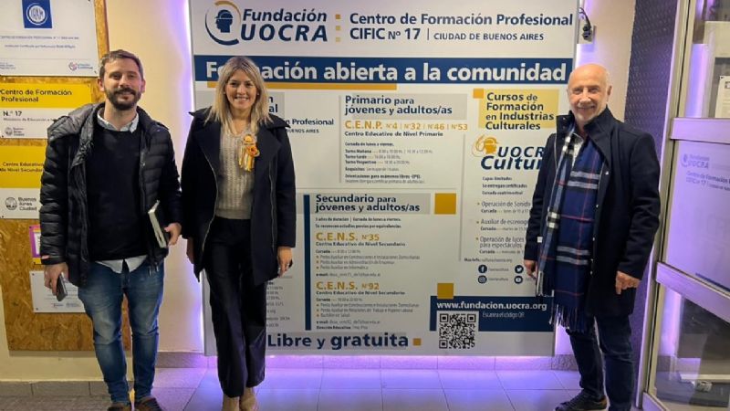 Centurión acordó acciones de trabajo con la Fundación UOCRA