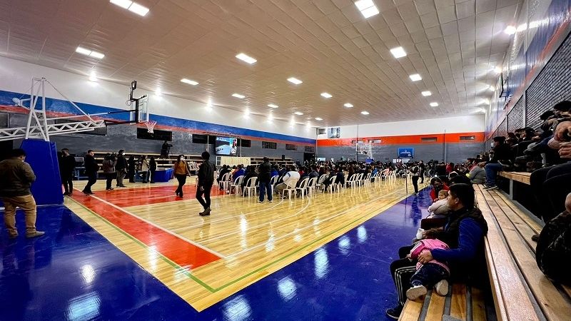 Se inauguró la obra de modernización del gimnasio de Santa María