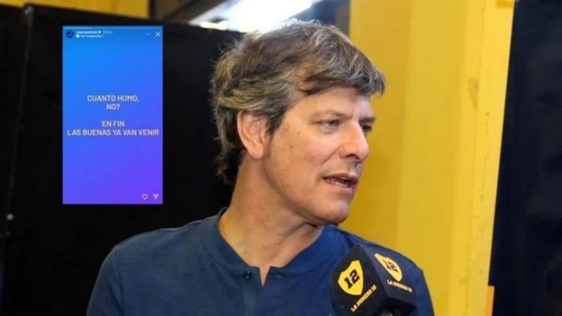 Pergolini: "Cuánto humo..., no?", por lo de Cavani