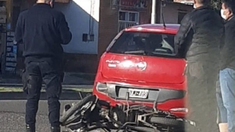 Choque en avenida Presidente Castillo