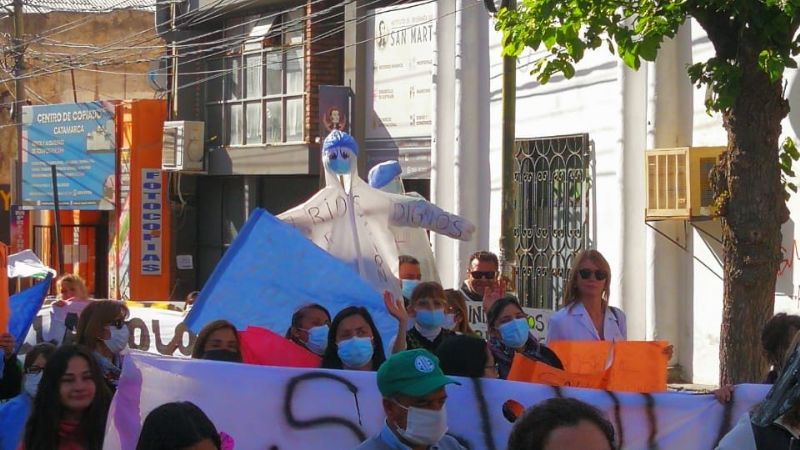 Masiva marcha de la salud
