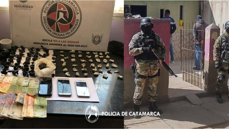 Cuatro jóvenes quedaron detenidos por narcotráfico