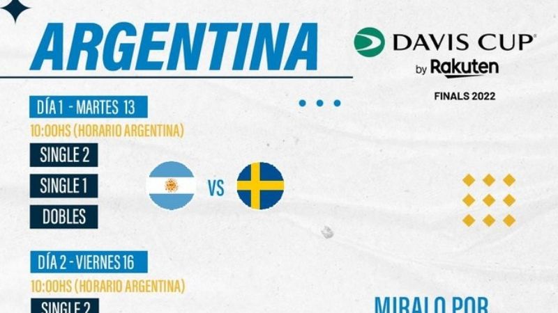 Sebastián Báez abre la serie entre Argentina y Suecia