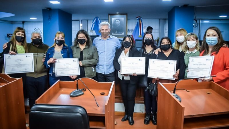 Diputados recibió a diplomados por la Unlam y el Ministerio de Desarrollo Social de la Nación