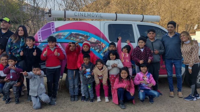 Extensa recorrida del Cine Móvil por las escuelas de Belén