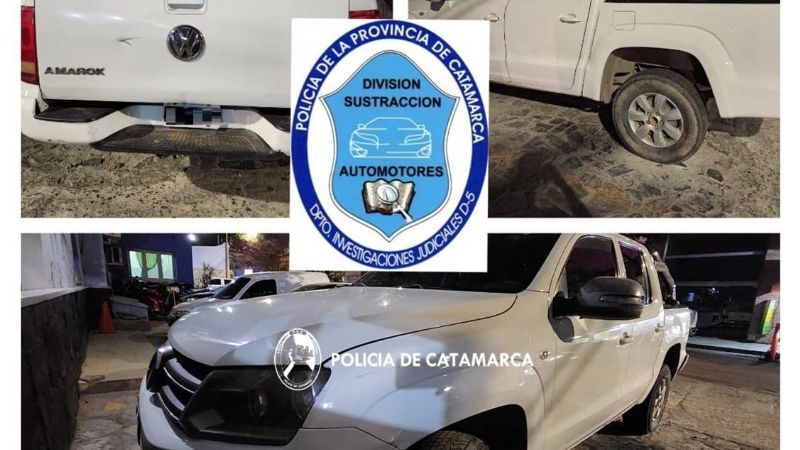 Policías recuperan una camioneta requerida por la Justicia