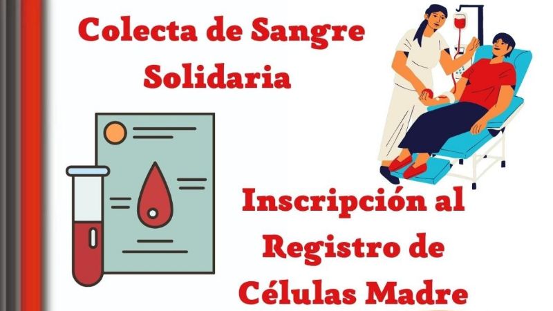 Colecta solidaria de sangre por el Día Mundial del Donante de Células Madre