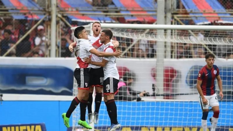 River aguantó con diez y le ganó a San Lorenzo: 1-0