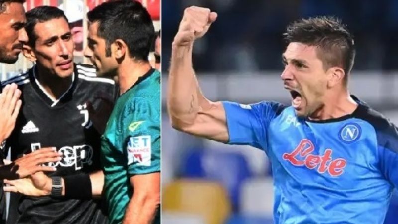 “Gio” Simeone héroe en Nápoli y Di María expulsado en Juventus