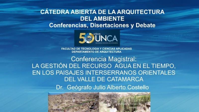 Arquitectura: conferencia sobre la gestión del agua