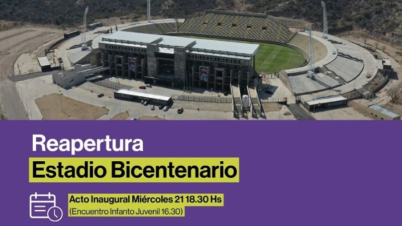 Encuentro de Fútbol Infantil para reabrir el “Bicentenario”