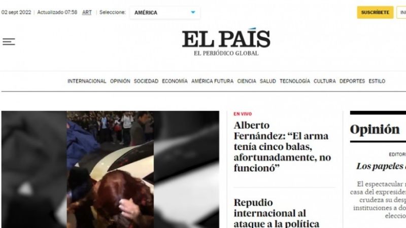 El atentado a la Vicepresidenta en los diarios del mundo