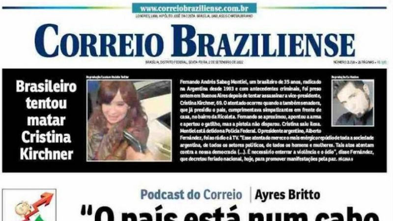 El atentado a la Vicepresidenta en los diarios del mundo