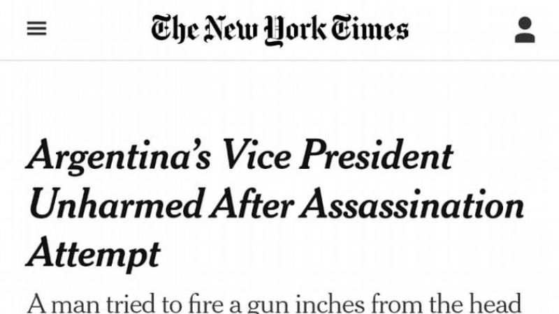 El atentado a la Vicepresidenta en los diarios del mundo