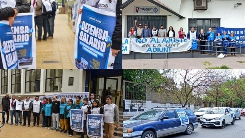 Contundente adhesión al paro universitario