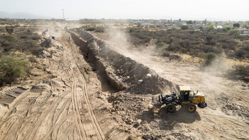 La obra Colector Oeste se encuentra en un 50 % de avance de obra