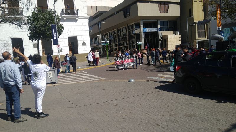 Escasa participación en la marcha de Salud