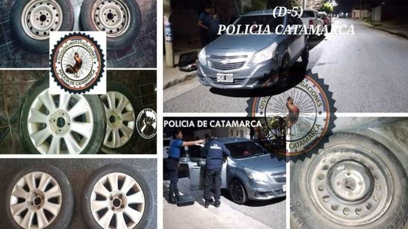 Detuvieron a un roba neumáticos