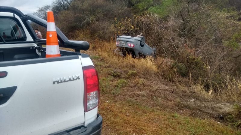 Vuelco en la Cuesta del Totoral