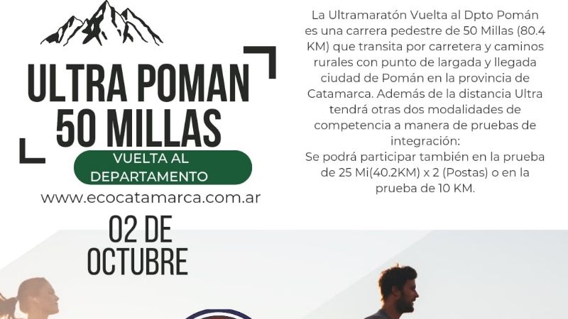 Nueva edición del “Ultra de Pomán 50 millas”