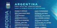 TODOS LOS CONVOCADOS para doble fecha FIFA de septiembre.
