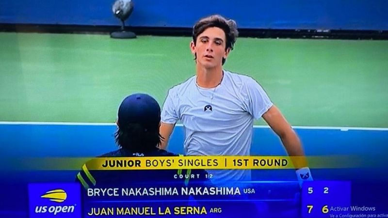 “Manu” La Serna ganó y avanzó en el US Open.