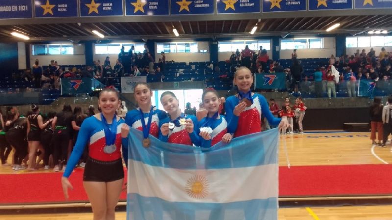 14 podios del Club Gimnasia Catamarca en Uruguay
