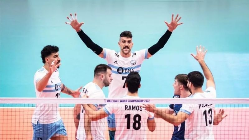 Argentina a los 4tos. de final del Mundial de Vóley