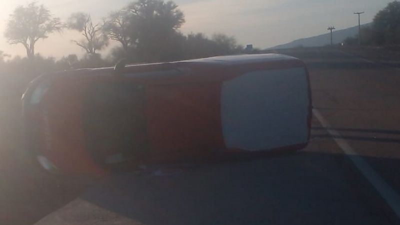 Volcó un auto en el departamento Tinogasta