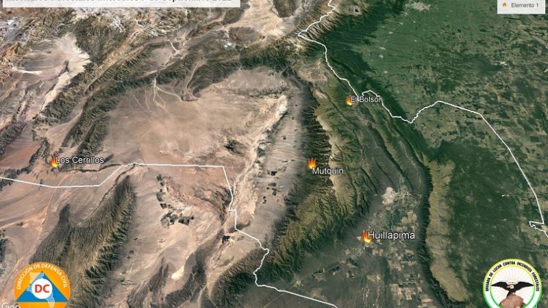 Informe actualizado de los incendios forestales