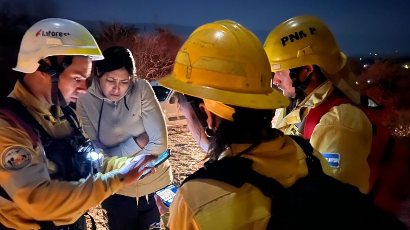 Incendio forestal de magnitud  en El Bolsón