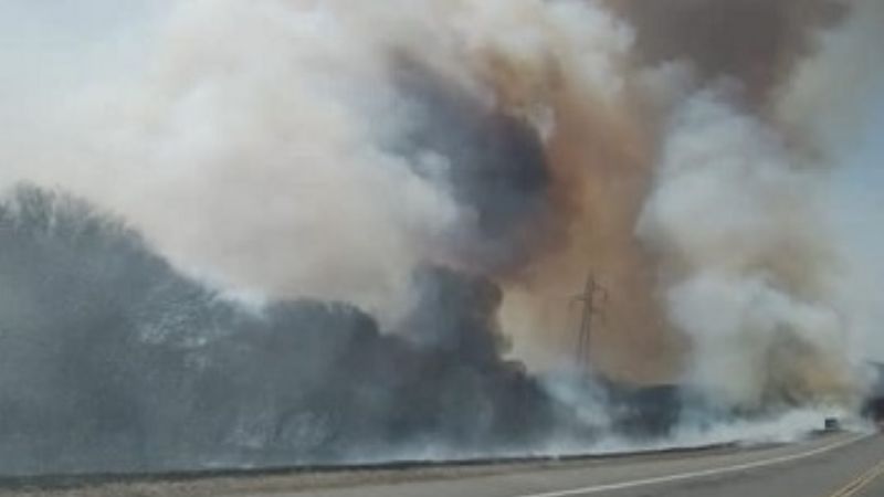 Nuevo foco de incendio en Paclín