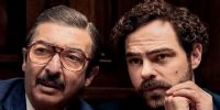 Ricardo Darín y Peter Lanzani en los roles de los fiscales Julio Strassera y Luis Moreno Ocampo, respectivamente. 