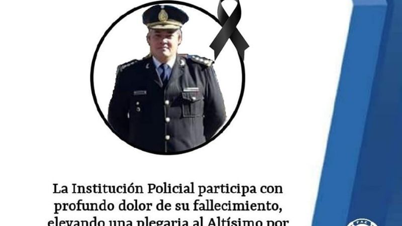 Pesar por fallecimiento de Comisario
