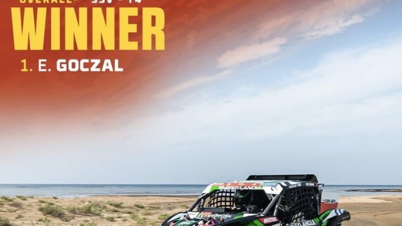 Francisco Moreno y Pablo Copetti, en el podio de los cuatriciclos