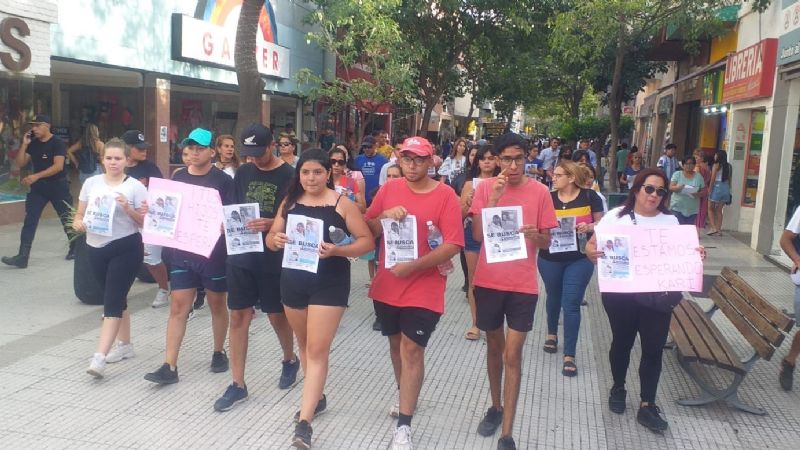 Marcha por las desapariciones de dos mujeres