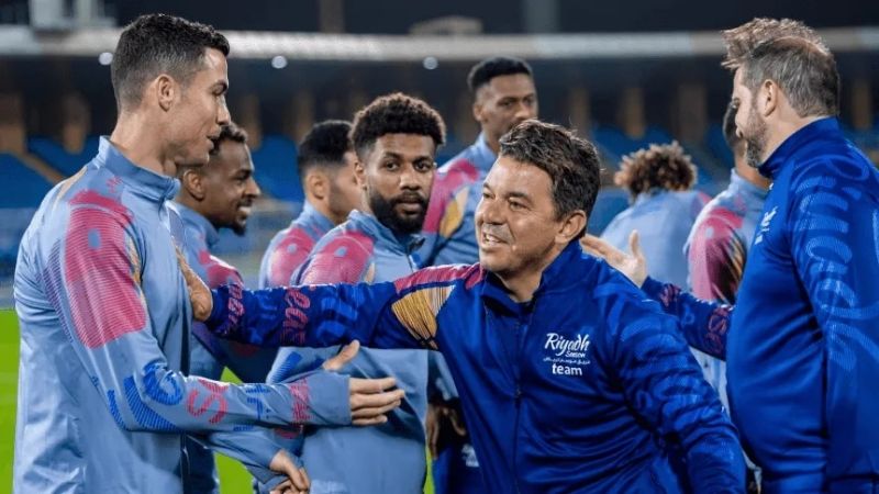 Gallardo dirigió por primera vez a  Cristiano Ronaldo