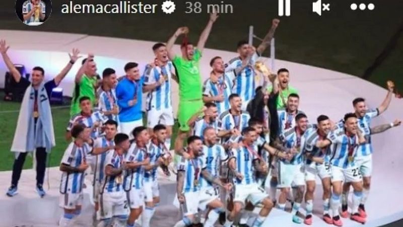 Los jugadores recordaron el mes del título en el Mundial 2022