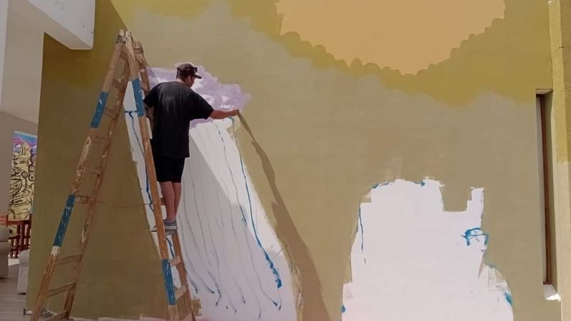 Se desarrolla el tercer encuentro internacional de muralistas del Valle Calchaquí