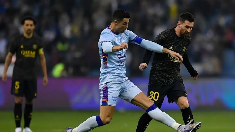 Messi le ganó 5-4 a Cristiano Ronaldo y Gallardo