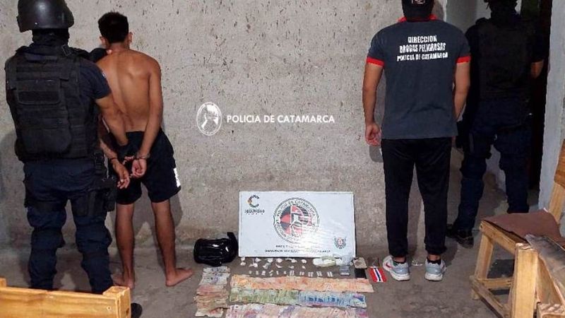 En un allanamiento secuestran cocaína, benzodiacepinas y dinero en efectivo
