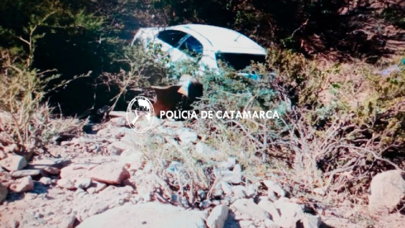 Volcó en Andalgalá