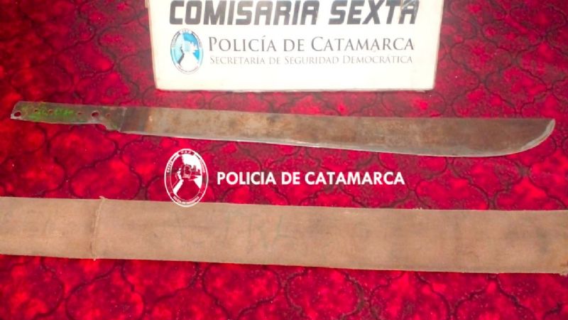 Hirió a su hermano con un machete