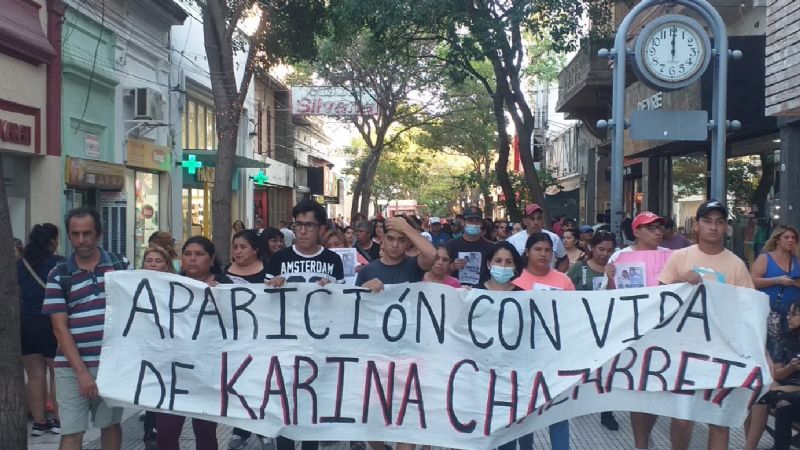 Marcharon pidiendo la aparición de Karina Chazarreta