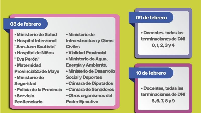 La administración pública comienza a cobrar el miércoles 8