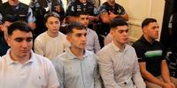 LOS ACUSADOS durante la audiencia de hoy, donde escucharon los alegatos de la fiscalía y la querella, pidiédoles 